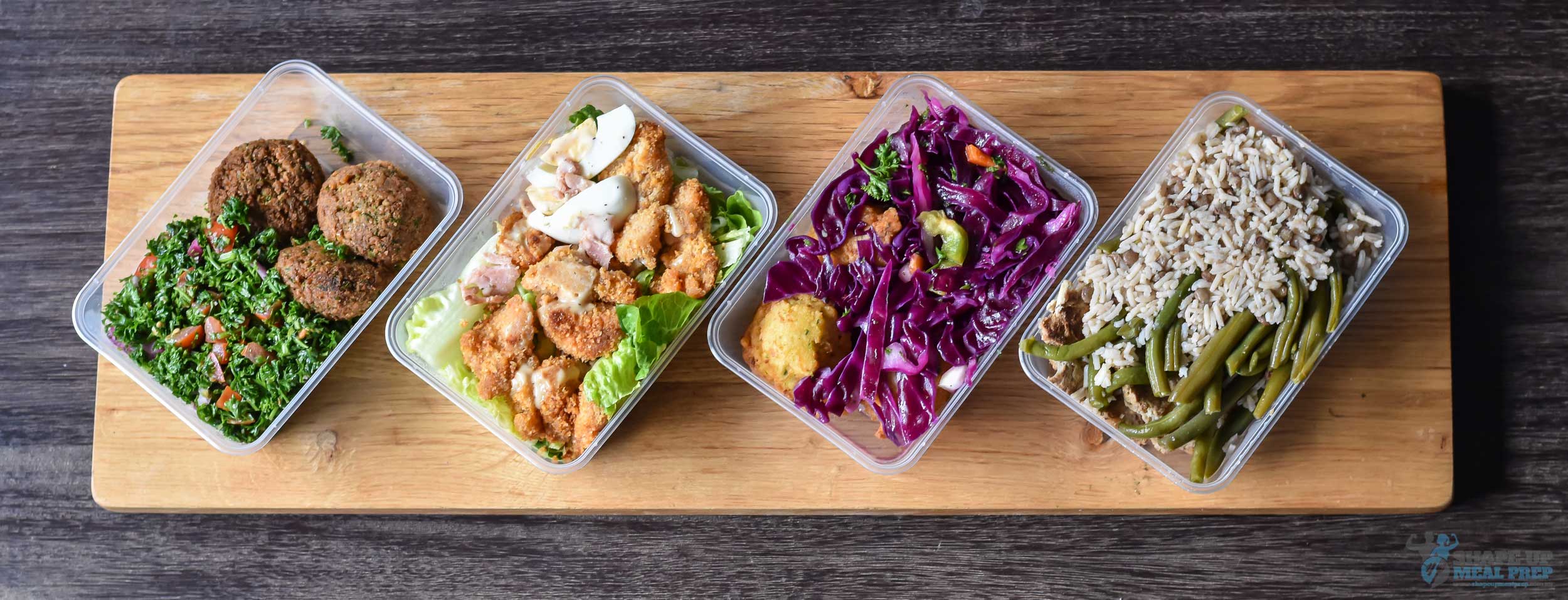 Four select meals from Shape Up Meal Prep